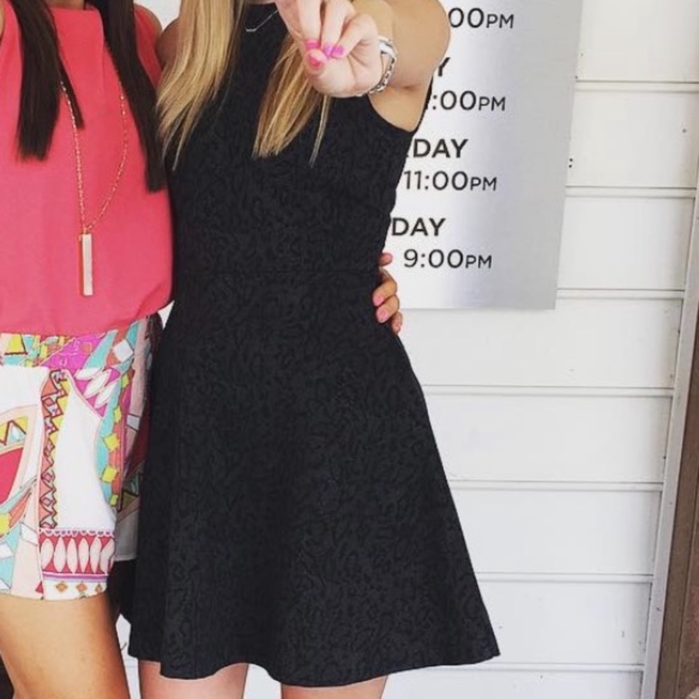 Joie dress black cheeta print